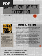 On The Eve of The Execution