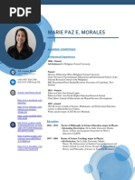 CV As of September 2021 Marie Paz E. Morales