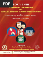 National Seminar On Value Added Dairy Products