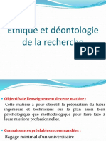 Ethique Et Déontologie Et Propriété Intellectuelle