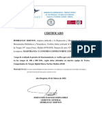 CERTIFICADO Llave de Torque Force 100 - 600 LB Serie 417479M1 - PRC21164