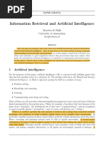 Information Retrieval and Artificial Intelligence.