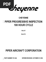 Piper Progressive Inspection 100 Hour Cycle: Cheyenne