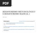 LIDO 01 Behaviorismo Metodologico Behaviorismo Radical-with-cover-page-V2