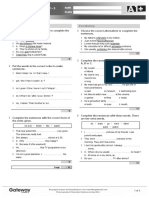 A1+ Review Test 1 Standard