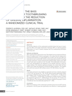 The Effect of The Bass Intrasulcular Toothbrushing Technique On The Reduction of Gingival Inflammation: A Randomized Clinical Trial