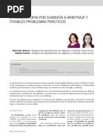 Economistjurist La Declinatoria Por Sumision A Arbitraje y Posibles Problemas Practicos