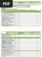 Formato Check List Inspeccion Comedores