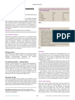 Anemia y Deficit de Hierro