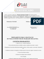 Certificado NR 35