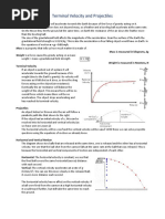 2.1 Terminal Velocity and Projectiles