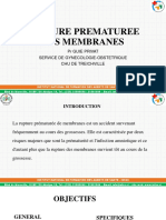 Rupture Prematuree Des Membranes