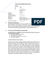 Modelo de Informe Psicológico-Caso Clinico