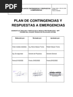 Plan de Contingencias y Respuestas A Emergencias Final