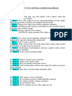 Nguồn Từ Vựng Giúp Bạn Ăn Điểm Paraphrase