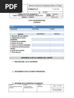 66 Formato de Acta de Reunión Del COPASST