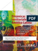 Dinámicas Territoriales en América Latina - La Necesidad de Repensar y Proponer Una Nueva Agenda de Desarrollo Regional Posneoriberal