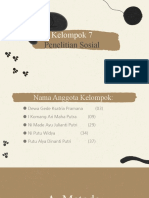 Penelitian Sosial - Xe 10 - Kelompok 7