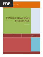 Physiological Basis of Behavior Scrib