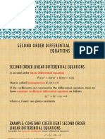 Second Order Differential Equations: Complex Roots of The Characteristic Equations