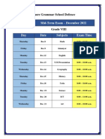 Grade VIII Date Sheet Syllabus-5