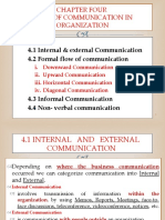 Chapter 4 - Types of Communication in Organization