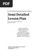 Semi-Detailed Lesson Plan