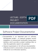 Lecture 13 - Software Project Documentation