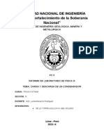 Carga y Descarga de Un Capacitor