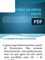 História Da Igreja Cristã em Slides