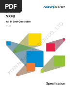 VX4U All in One Controller Specifications V1.0.6