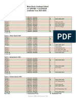 Academic Calendar 2023-2024