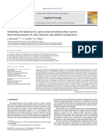 Predicting The Behavior of A Grid Connected Photovoltaic System From Measurements of Solar Radiation and Ambient Temperature 2013 Applied Energy