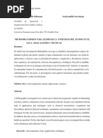 Microorganismos para Eliminar La Toxicidad Del Plomo