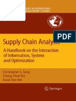 Supply Chain Analysis A Handbook On The Interaction of Information, System and Optimization (International Series In... (Christopher S. Tang, Chung-Piaw Teo Etc.) (Z-Lib - Org) - 2