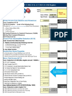 TAX Calculation FY 22-23 AY23-24