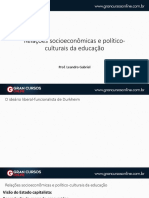 Aula 3 - Relações Socioeconômicas e Político-Culturais Da Educação