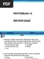 Pertemuan 15: Revew/Quiz