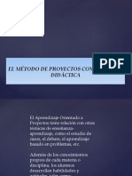 El Metodo de Proyectos Como Tecnica Didactica