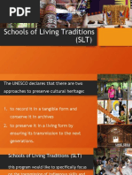 Schools of Living Traditions (SLT)