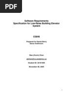 Software Requirements Specification For Low-Raise Building Elevator System