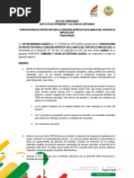 Acta de Compromiso Victor Medrano Caicedo