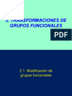 Transformaciones de Grupos Funcionales