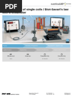 Magnetic Field of Single Coils / Biot-Savart's Law With A Teslameter