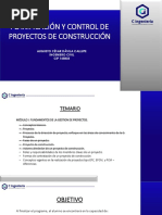 Planificación y Control de Proyectos de Construcción (Clase 3) 6 Diciembre