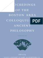 Proceedings of The Boston Area Colloquium in Ancient Philosophy, Vol. XXI