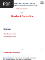 Unit 4 - Deadlock Prevention