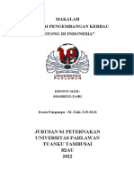 Makalah Potensi Pengembangan Kerbau Di Indonesia