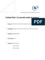 Final Analisis e Intervención en Situacion de Convivencia Escolar