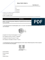 10th Science Practice Test 